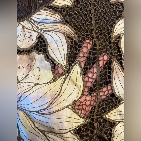 RARE GEM! Free People Crocheted and Beaded Vintage Tank - Picture 6 of 6